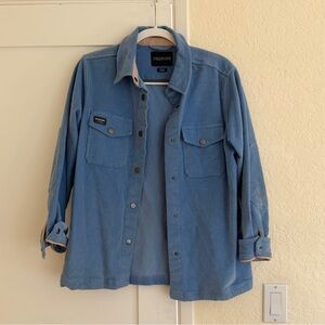 WILDFANG The Essential Corduroy Shacket in Cornflower Blue